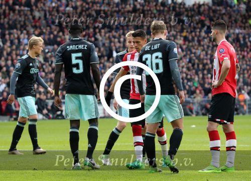 Eindhoven,23 April 2017 PSV-AJAX Seizoen 2016/2017, eindstand 1-0
Hector Moreno