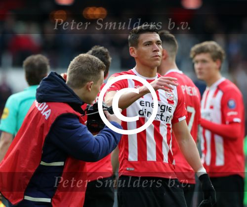 Eindhoven,23 April 2017 PSV-AJAX Seizoen 2016/2017, eindstand 1-0
Hector Moreno