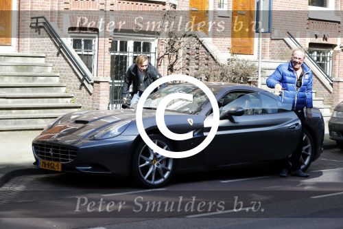 Amsterdam 24 maart 2017  
Jack Spijkwerman toert met zijn zoon door amsterdam zuid  met een ferrari