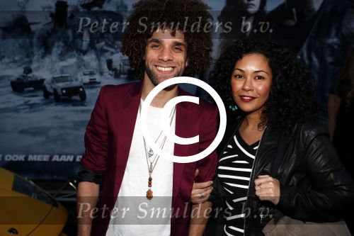 Amsterdam 11 april 2017
Premiere the fast and the furious 8 in pathe arena. Jermaine Fleur met partne