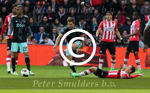 Eindhoven,23 April 2017 PSV-AJAX Seizoen 2016/2017, eindstand 1-0
Joel Veltman