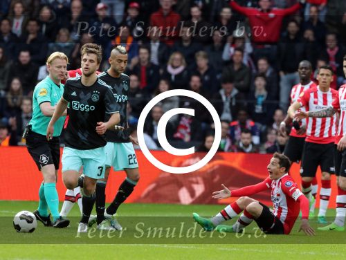 Eindhoven,23 April 2017 PSV-AJAX Seizoen 2016/2017, eindstand 1-0
Joel Veltman
