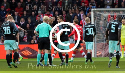Eindhoven,23 April 2017 PSV-AJAX Seizoen 2016/2017, eindstand 1-0
Joel Veltman