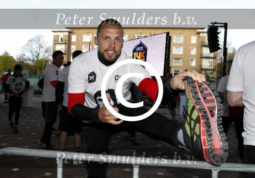 Amsterdam 25 april 2017
Huis Igone de JonghJohan Cruijff run van 14 km vanuit Olympisch stadon naar Arena. Johan Cruijff zou vandaag 70 geworden zijn. Johnny Heitinga