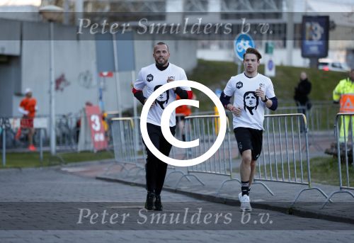 Amsterdam 25 april 2017
Huis Igone de JonghJohan Cruijff run van 14 km vanuit Olympisch stadon naar Arena. Johan Cruijff zou vandaag 70 geworden zijn. oa Estelle Cruijff Johnny Heitinga Sjaak Swart Erben Wennemars deden mee