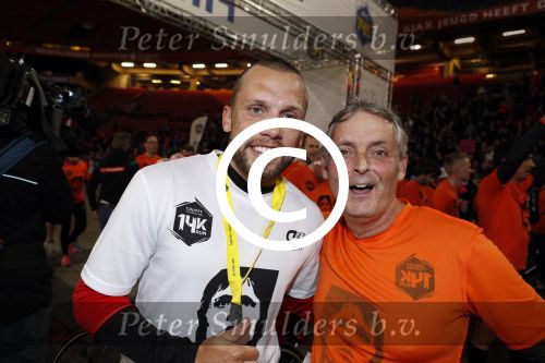 Amsterdam 25 april 2017
Huis Igone de JonghJohan Cruijff run van 14 km vanuit Olympisch stadon naar Arena. Johan Cruijff zou vandaag 70 geworden zijn. oa Estelle Cruijff Johnny Heitinga Sjaak Swart Erben Wennemars deden mee
