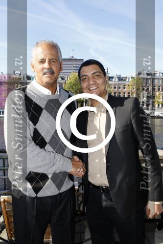 Amsterdam 14 oktober 2007
Stedman Graham ( ex-man Ophrah Winfrey op bezoek in Nederland hier met Jorgen Raymann