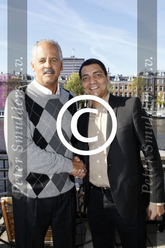 Amsterdam 14 oktober 2007
Stedman Graham ( ex-man Ophrah Winfrey op bezoek in Nederland hier met Jorgen Raymann