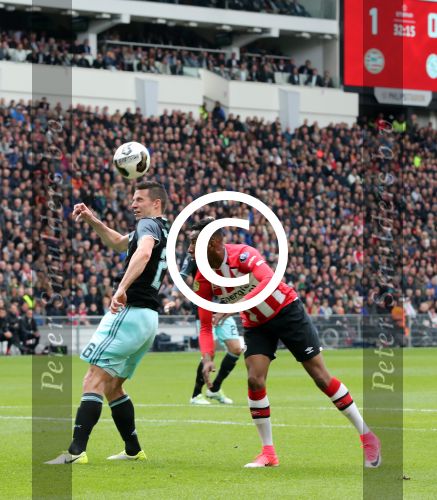 Eindhoven,23 April 2017 PSV-AJAX Seizoen 2016/2017, eindstand 1-0
Joshua Brenet