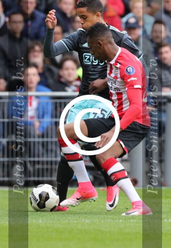 Eindhoven,23 April 2017 PSV-AJAX Seizoen 2016/2017, eindstand 1-0
Joshua Brenet