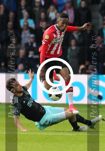 Eindhoven,23 April 2017 PSV-AJAX Seizoen 2016/2017, eindstand 1-0
Joshua Brenet