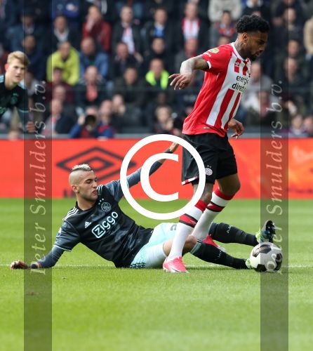 Eindhoven,23 April 2017 PSV-AJAX Seizoen 2016/2017, eindstand 1-0
Jurgen Locadia