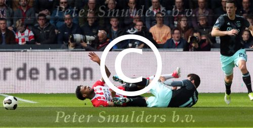 Eindhoven,23 April 2017 PSV-AJAX Seizoen 2016/2017, eindstand 1-0
Jurgen Locadia