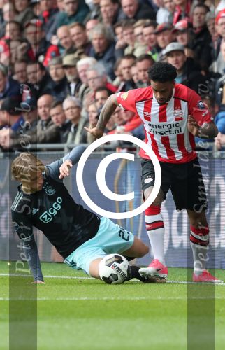 Eindhoven,23 April 2017 PSV-AJAX Seizoen 2016/2017, eindstand 1-0
Jurgen Locadia