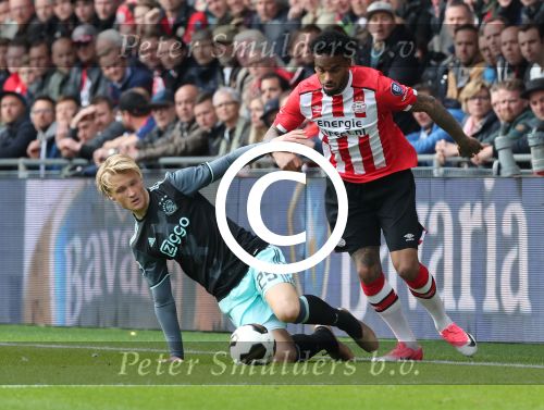Eindhoven,23 April 2017 PSV-AJAX Seizoen 2016/2017, eindstand 1-0
Jurgen Locadia