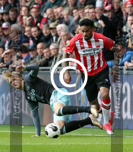 Eindhoven,23 April 2017 PSV-AJAX Seizoen 2016/2017, eindstand 1-0
Jurgen Locadia