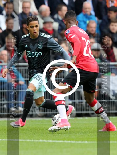 Eindhoven,23 April 2017 PSV-AJAX Seizoen 2016/2017, eindstand 1-0
Justin Kluivert