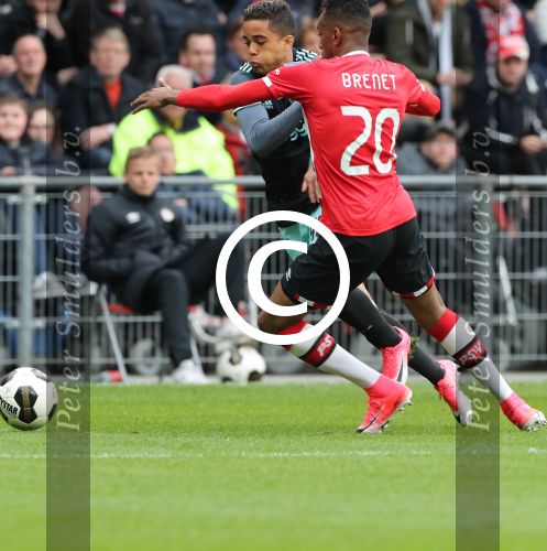 Eindhoven,23 April 2017 PSV-AJAX Seizoen 2016/2017, eindstand 1-0
Justin Kluivert