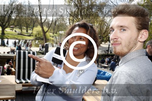 Amsterdam 8 april 2017 
Og3ne en andere deelnemers aan het songfestival in vondelpark CS . Justine Palmelay