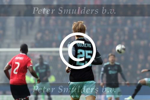 Eindhoven,23 April 2017 PSV-AJAX Seizoen 2016/2017, eindstand 1-0
Kasper Dolberg