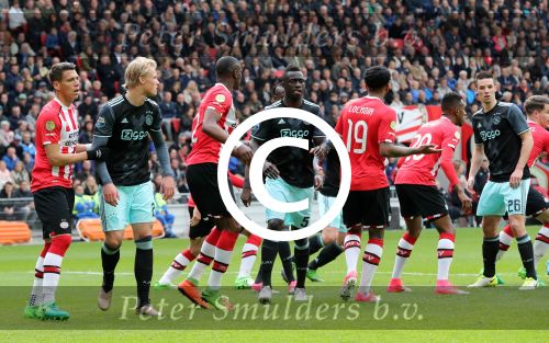 Eindhoven,23 April 2017 PSV-AJAX Seizoen 2016/2017, eindstand 1-0
Kasper Dolberg