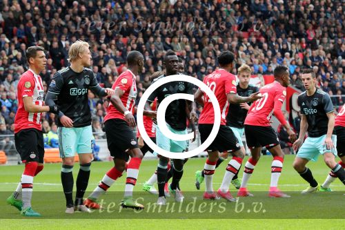 Eindhoven,23 April 2017 PSV-AJAX Seizoen 2016/2017, eindstand 1-0
Kasper Dolberg