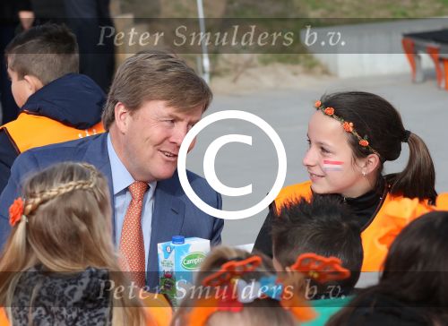 Veghel, 21 April 2017
Koningsspelen bij basisschool De Vijfmaster met Koningin Maxima en Koning Willem Alexander en Richard Krajicek