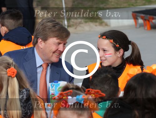 Veghel, 21 April 2017
Koningsspelen bij basisschool De Vijfmaster met Koningin Maxima en Koning Willem Alexander en Richard Krajicek