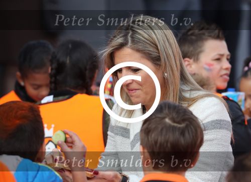 Veghel, 21 April 2017
Koningsspelen bij basisschool De Vijfmaster met Koningin Maxima en Koning Willem Alexander en Richard Krajicek