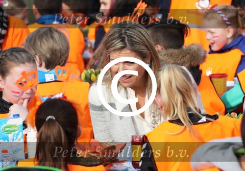 Veghel, 21 April 2017
Koningsspelen bij basisschool De Vijfmaster met Koningin Maxima en Koning Willem Alexander en Richard Krajicek