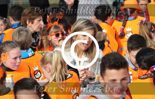 Veghel, 21 April 2017
Koningsspelen bij basisschool De Vijfmaster met Koningin Maxima en Koning Willem Alexander en Richard Krajicek