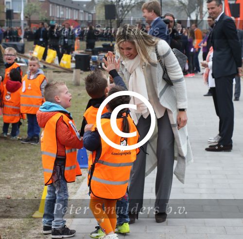 Veghel, 21 April 2017
Koningsspelen bij basisschool De Vijfmaster met Koningin Maxima en Koning Willem Alexander en Richard Krajicek