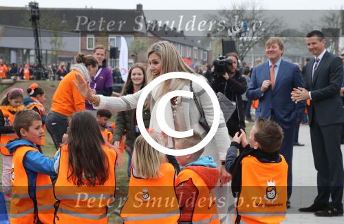 Veghel, 21 April 2017
Koningsspelen bij basisschool De Vijfmaster met Koningin Maxima en Koning Willem Alexander en Richard Krajicek