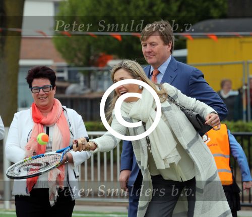 Veghel, 21 April 2017
Koningsspelen bij basisschool De Vijfmaster met Koningin Maxima en Koning Willem Alexander en Richard Krajicek