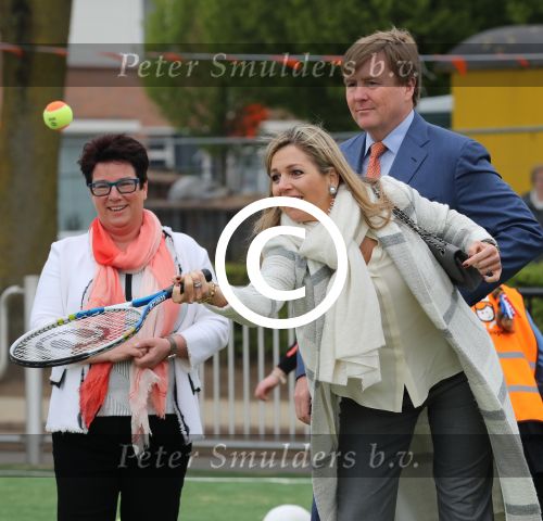 Veghel, 21 April 2017
Koningsspelen bij basisschool De Vijfmaster met Koningin Maxima en Koning Willem Alexander en Richard Krajicek
