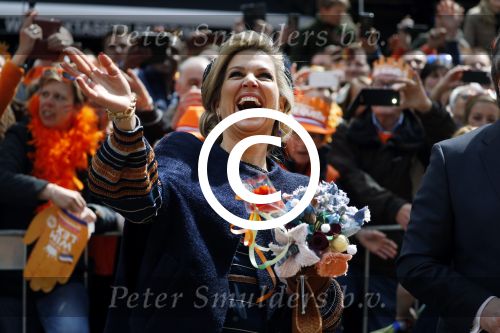 Tilburg 27 april 2017
Koningsdag in Tilburg. 
Koningin Maxima
