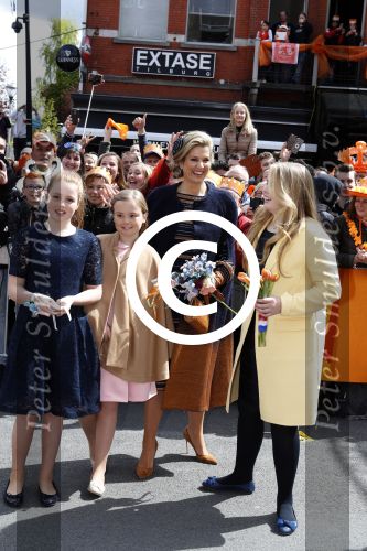 Tilburg 27 april 2017
Koningsdag in Tilburg. 
Koningin Maxima