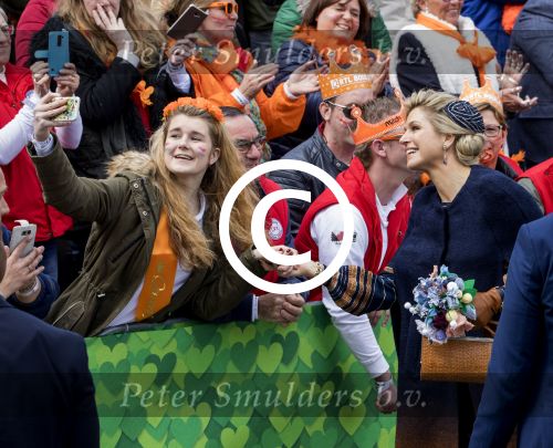 Tilburg 27 april 2017
Koningsdag in Tilburg. 
Koningin Maxima