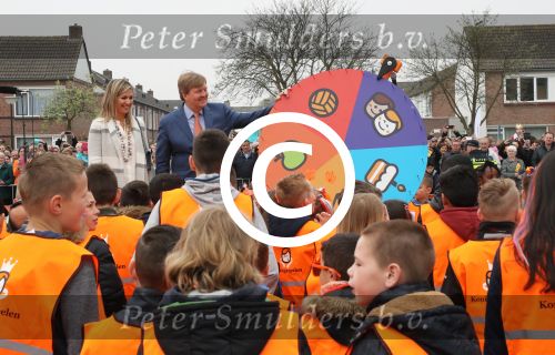 Veghel, 21 April 2017
Koningsspelen bij basisschool De Vijfmaster met Koningin Maxima en Koning Willem Alexander en Richard Krajicek