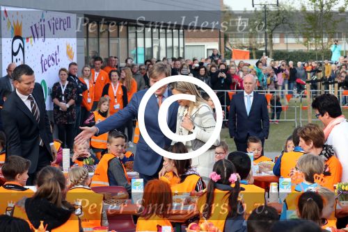 Veghel, 21 April 2017
Koningsspelen bij basisschool De Vijfmaster met Koningin Maxima en Koning Willem Alexander en Richard Krajicek