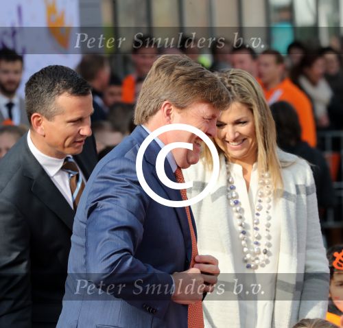Veghel, 21 April 2017
Koningsspelen bij basisschool De Vijfmaster met Koningin Maxima en Koning Willem Alexander en Richard Krajicek