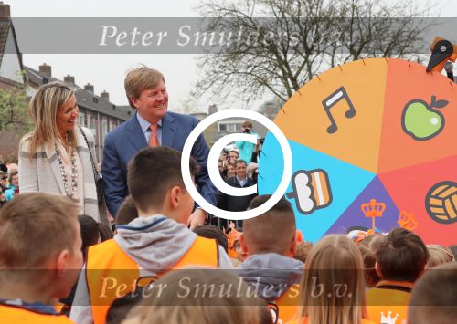 Veghel, 21 April 2017
Koningsspelen bij basisschool De Vijfmaster met Koningin Maxima en Koning Willem Alexander en Richard Krajicek