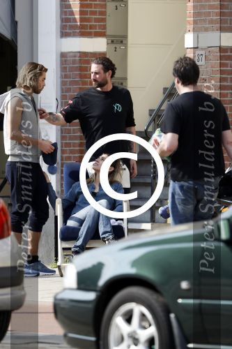 Amsterdam 31 maart 2017 
Manuel Broekman met zijn vriendin Adriana Mosk op straat in Amsterdam