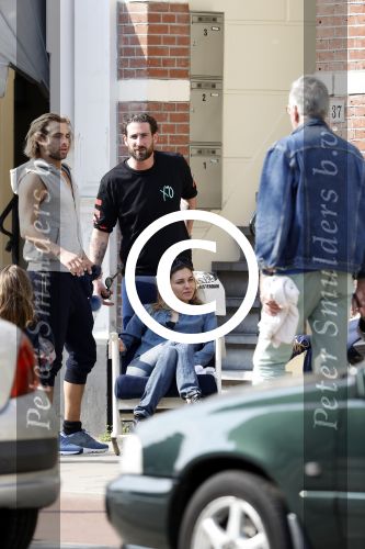 Amsterdam 31 maart 2017 
Manuel Broekman met zijn vriendin Adriana Mosk op straat in Amsterdam