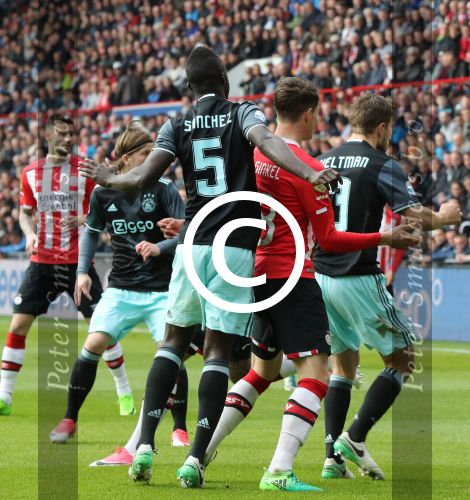 Eindhoven,23 April 2017 PSV-AJAX Seizoen 2016/2017, eindstand 1-0
Marco v Ginkel