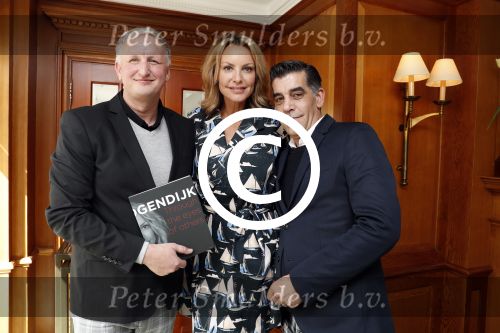 Amsterdam 6 april 2017 
Boekpresentatie Micky Hogendijk in Amstel hotel. Marc Knijnenburg met partner