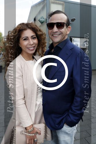 Hilversum 7 mei 2017
De Coiffure awards in studio 21. Najib Amhali met zijn vrouw Niama