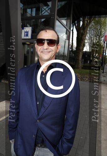 Hilversum 7 mei 2017
De Coiffure awards in studio 21. Najib Amhali met zijn vrouw Niama