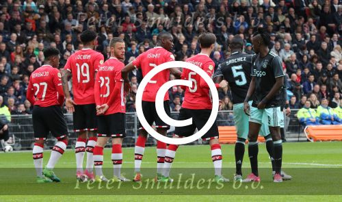 Eindhoven,23 April 2017 PSV-AJAX Seizoen 2016/2017, eindstand 1-0
Nicola Isimat-Mirin