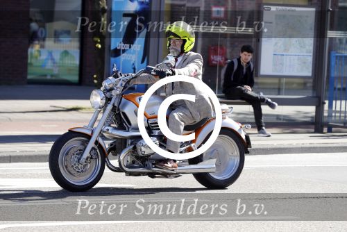 Amsterdam 8 mei 2017 
Oscar hammerstein op zijn BMW motor